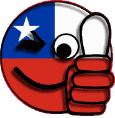 Banderas América Chile Smiley - OK 