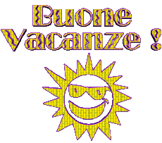 Messagi Italiano Buone Vacanze Sfondo trasparente 04 