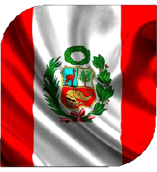 Fahnen Amerika Peru Platz 