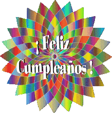 Messages Spanish Feliz Cumpleaños Abstracto - Geométrico 022 