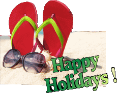 Messagi Inglese Happy Holidays Sfondo trasparente 08 