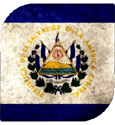 Banderas América El Salvador Plaza 
