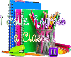 Nachrichten Spanisch Feliz Regreso a Clases Transparenter Hintergrund 004 