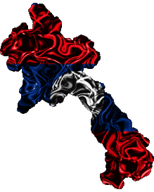 Flags Asia Laos Map 