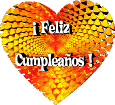 Nachrichten Spanisch Feliz Cumpleaños Corazón 007 