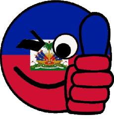 Drapeaux Amériques Haïti Smiley - OK 