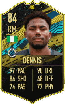 Multimedia Videospiele F I F A - Karten Spieler Nigeria Emmanuel Dennis 