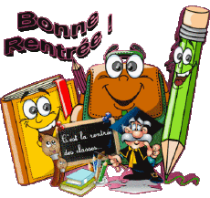 Messagi Francese Bonne Rentrée Sfondo trasparente 05 