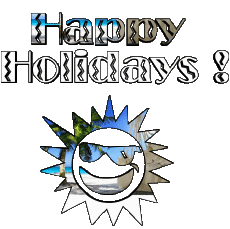 Messages - Smiley English Happy Holidays 04 