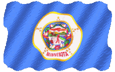Fahnen Amerika U.S.A - States Minnesota Welligkeit 