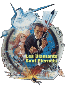 Multi Média Cinéma International James Bond 007 Les Diamants sont éternels Logo Français 