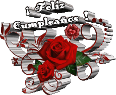 Mensajes Español Feliz Cumpleaños Floral Fondo transparente 004 