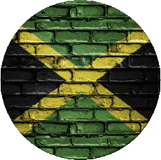 Flags America Jamaica Round 