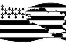 Fahnen Frankreich Regionen Bretagne Rechteck 