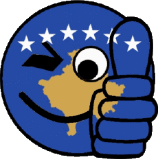 Banderas Europa Kosovo Smiley - OK 