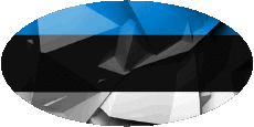 Banderas Europa Estonia Oval 
