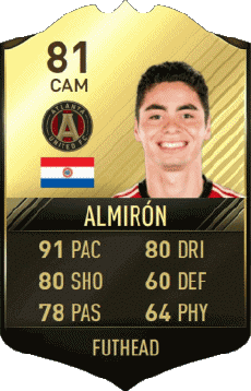 Multimedia Vídeo Juegos F I F A - Jugadores  cartas Paraguay Miguel Almirón 