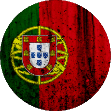 Flags Europe Portugal Round 