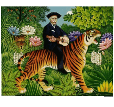 Humour - Fun Artiste  Peintre Douanier Rousseau 