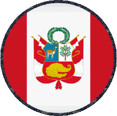 Bandiere America Perù Tondo 