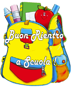 Messages Italien Buon Rientro a Scuola Fond Transparent 005 