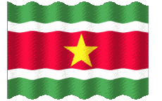 Fahnen Amerika Suriname Welligkeit 