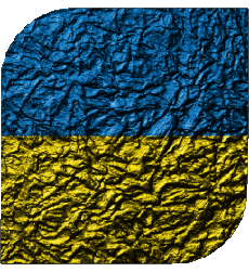 Flags Europe Ukraine Square 