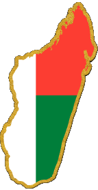Drapeaux Afrique Madagascar Carte 