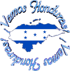 Messagi - Smiley Spagnolo Vamos Honduras Bandera 
