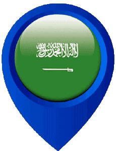 Bandiere Asia Arabia Saudita Perno di posizione 