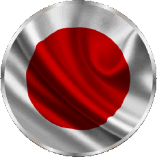 Fahnen Asien Japan Runde 