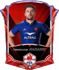 Sport Rugby - Spieler Frankreich Team 2025 Pierre-Louis BARASSI 