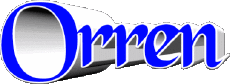 First Names MASCULINE -  UK - USA - IRL - AUS - NZ O Orren 
