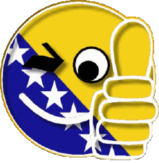 Banderas Europa Bosnia herzegovina Smiley - OK 