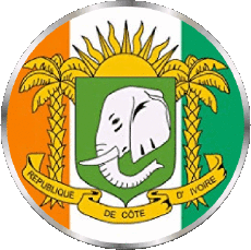 Drapeaux Afrique Côte d Ivoire Rond 