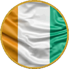 Drapeaux Afrique Côte d Ivoire Rond 