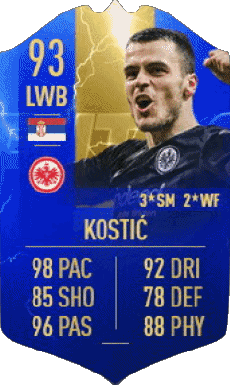 Multimedia Videogiochi F I F A - Giocatori carte Serbia Filip Kostic 