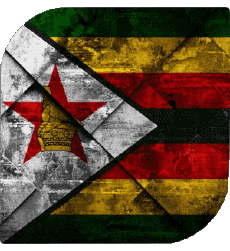 Fahnen Afrika Zimbabwe Platz 