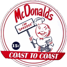 1953-Comida Comida Rápida - Restaurante - Pizza MC Donald's 1953