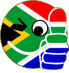 Flags Africa South Africa Smiley - OK 