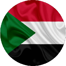 Fahnen Afrika Sudan Runde 