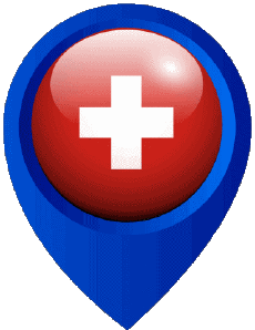 Drapeaux Europe Suisse Epingle de Localisation 