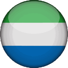 Drapeaux Afrique Sierra Léone Rond 