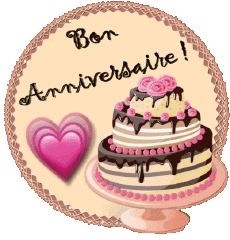 Nachrichten Französisch Bon Anniversaire Gateaux 006 