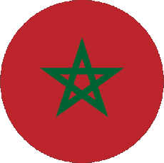 Fahnen Afrika Marokko Runde 