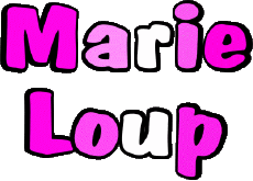 First Names FEMININE - France M Composed Marie Loup 