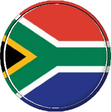 Drapeaux Afrique Afrique du Sud Rond - Anneaux 