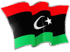 Fahnen Afrika Libyen Form 01 