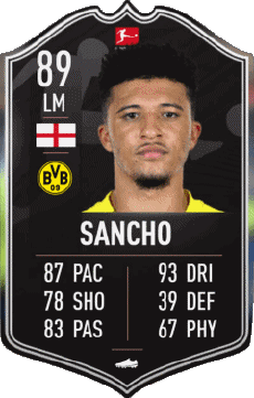 Multi Média Jeux Vidéo F I F A - Joueurs Cartes Angleterre Jadon Sancho 