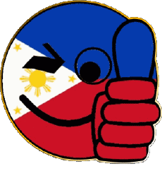 Bandiere Asia Filippine Faccina - OK 